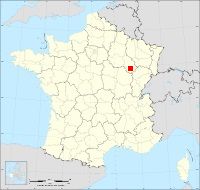 Localisation de Champigny-lès-Langres, code postal 52200