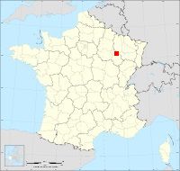 Localisation de Domremy-Landéville, code postal 52270