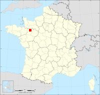 Localisation de Bazoge-Montpinçon, code postal 53440