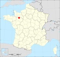 Localisation de Crennes-sur-Fraubée, code postal 53700