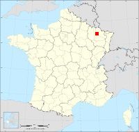 Localisation de Bouxières-sous-Froidmont, code postal 54700