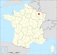 Localisation de Dommartin-la-Chaussée, code postal 54470