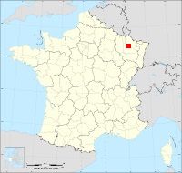 Localisation de Létricourt, code postal 54610