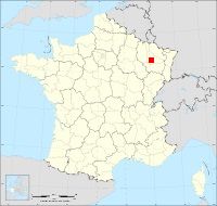 Localisation de Maizières, code postal 54550