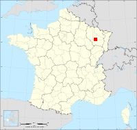 Localisation de Ognéville, code postal 54330