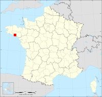 Localisation de Landévant, code postal 56690