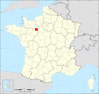 Localisation de Gué-de-la-Chaîne, code postal 61130