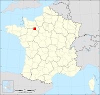 Localisation de Ménil-Broût, code postal 61250