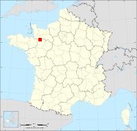 Localisation de Saint-Siméon, code postal 61350