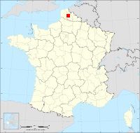 Localisation de Bruay-la-Buissière, code postal 62700