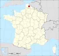 Localisation de Béthune, code postal 62400