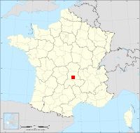 Localisation de Clémensat, code postal 63320