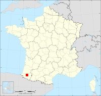 Localisation de Bastanès, code postal 64190