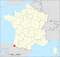 Localisation de Béhorléguy, code postal 64220