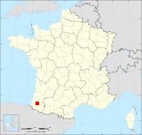 Localisation de Bérenx, code postal 64300