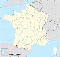 Localisation de Gurmençon, code postal 64400