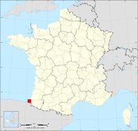 Localisation de Guéthary, code postal 64210