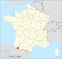 Localisation de Gère-Bélesten, code postal 64260