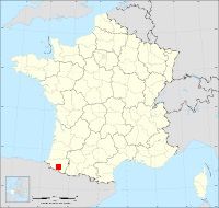 Localisation de Lanne-en-Barétous, code postal 64570