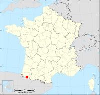 Localisation de Lourdios-Ichère, code postal 64570