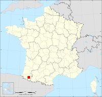 Localisation de Précilhon, code postal 64400