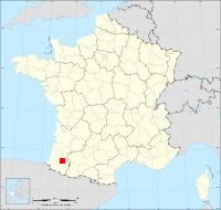 Localisation de Saint-Médard, code postal 64370