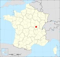 Localisation de Saint-Eusèbe, code postal 71210