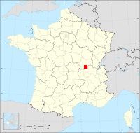 Localisation de Sainte-Cécile, code postal 71250