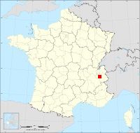 Localisation de Châteauneuf, code postal 73390