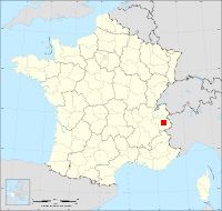 Localisation de Moûtiers, code postal 73600