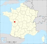 Localisation de Azay-le-Brûlé, code postal 79400