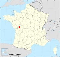 Localisation de Ferrière-en-Parthenay, code postal 79390