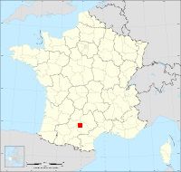 Localisation de Cahuzac-sur-Vère, code postal 81140