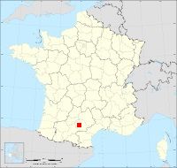 Localisation de Labessière-Candeil, code postal 81300