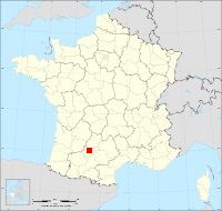 Localisation de Lafrançaise, code postal 82130