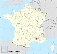 Localisation de Courthézon, code postal 84350