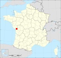 Localisation de Gué-de-Velluire, code postal 85770