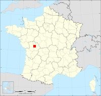 Localisation de Béruges, code postal 86190