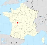 Localisation de Nérignac, code postal 86150