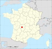 Localisation de Champnétery, code postal 87400